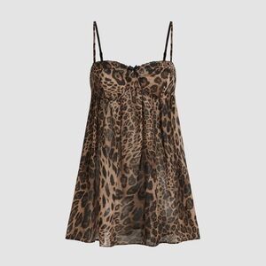 Cider Leopard Print Chemise